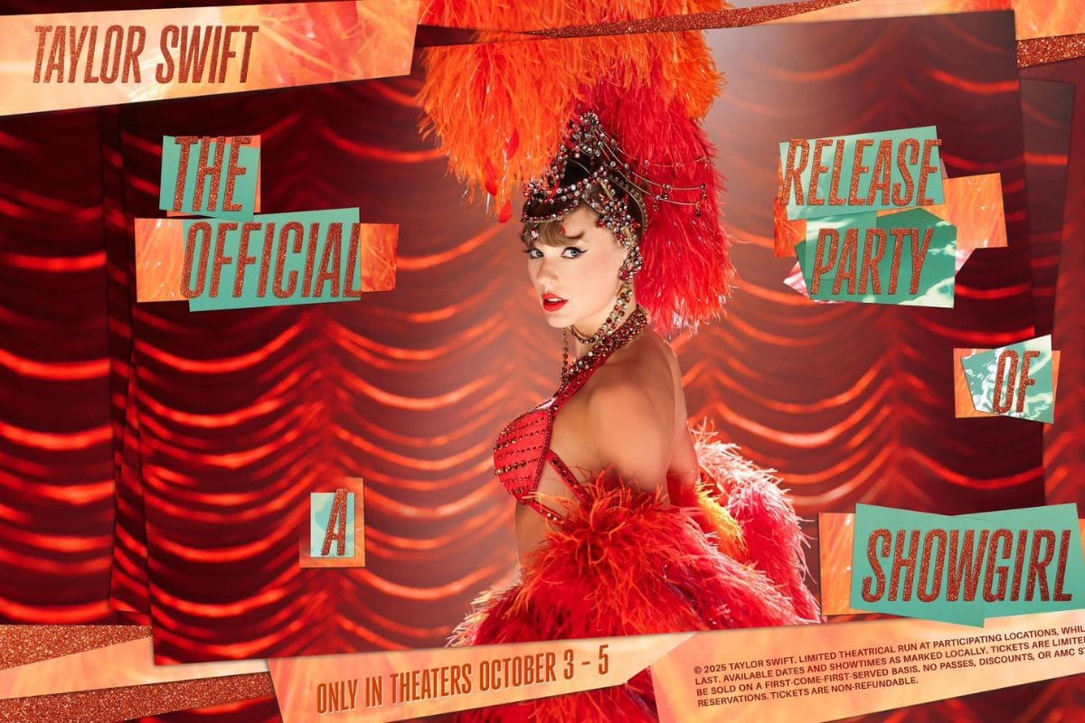 Taylor Swift llega al cine en octubre con “The Official Release Party of a Showgirl” ¿Llegará a México?
