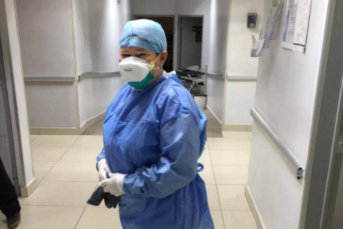 Orgullosa "Doña Matty" de luchar contra el virus