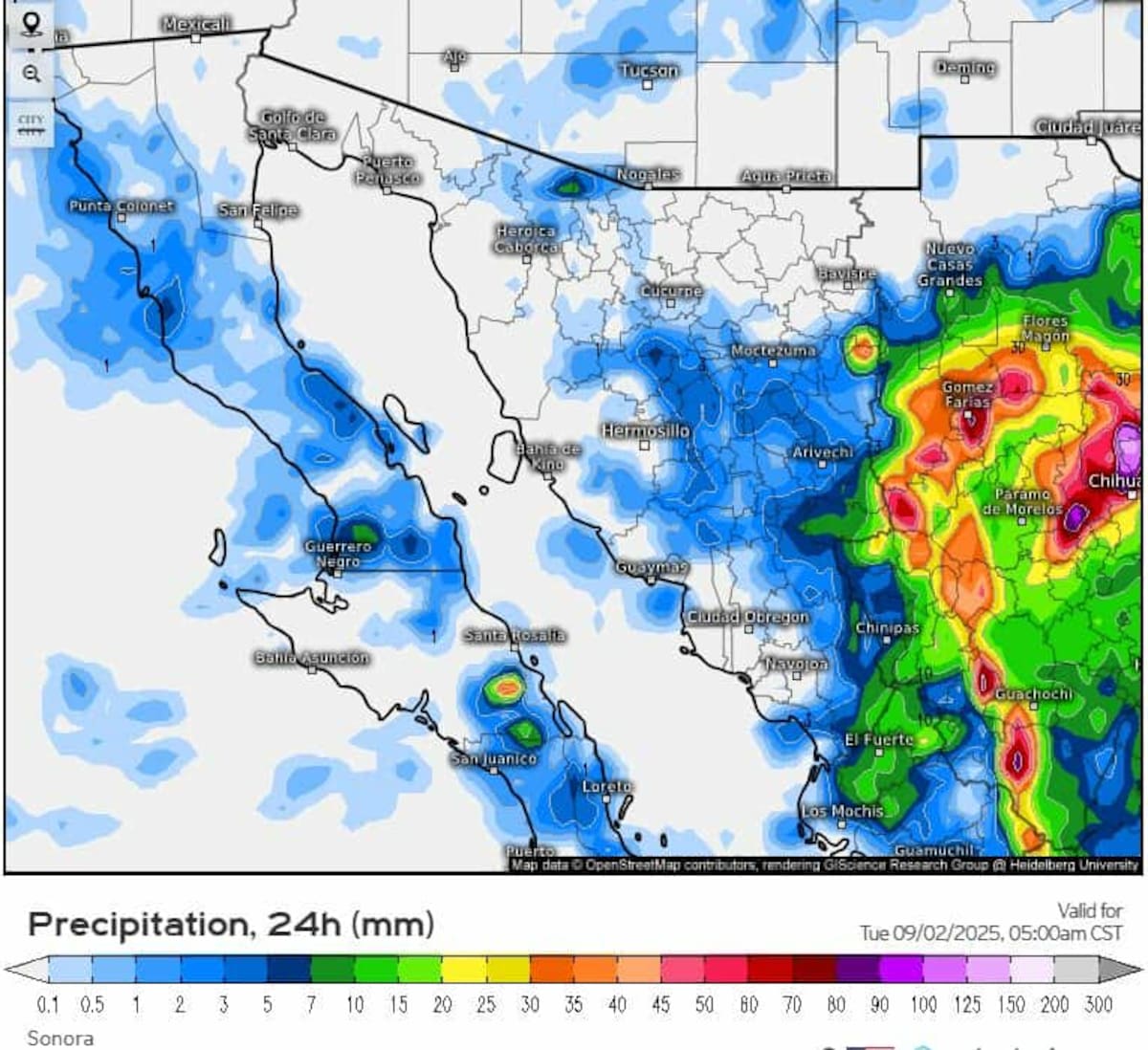 Probabilidad de lluvias para este lunes