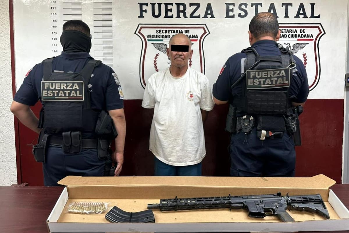 Detienen a hombre armado en la Rumorosa