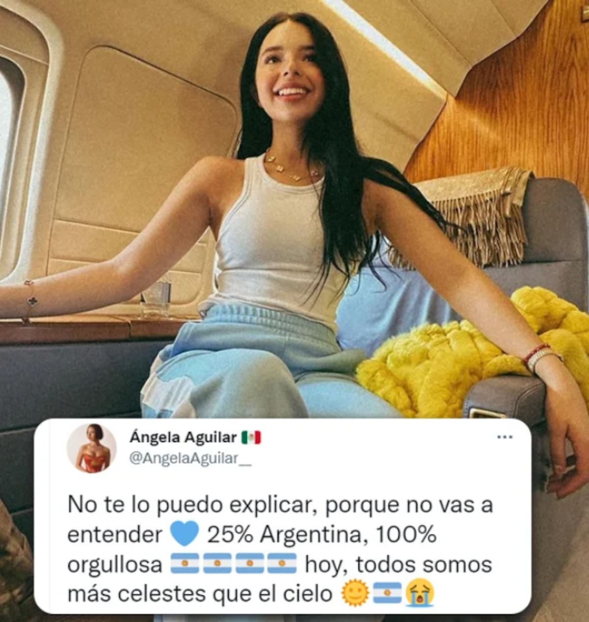 En redes sociales, una gran cantidad de internautas se burló de la cantante por asegurar que tiene 25% de argentina.