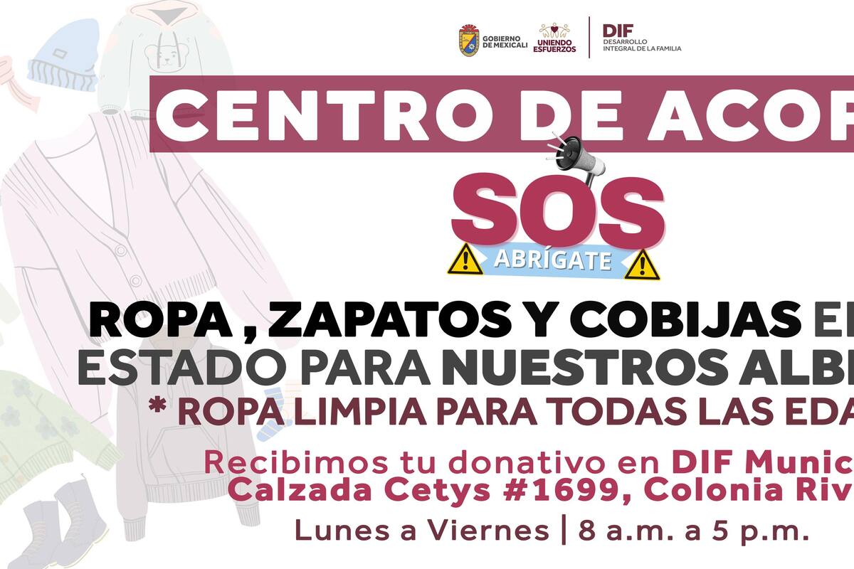 DIF Municipal inicia la campaña “S.O.S. Abrígate” para apoyar a personas vulnerables este invierno