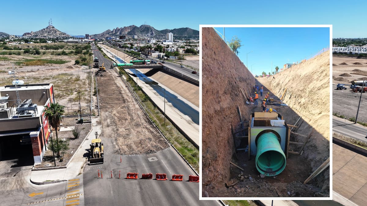 Obras de drenaje en Paseo Río Sonora reportan un avance del 38%, informa Agua de Hermosillo, ¿cuándo terminarían los trabajos?