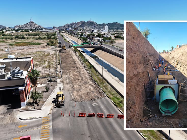 Obras de drenaje en Paseo Río Sonora reportan un avance del 38%, informa Agua de Hermosillo, ¿cuándo terminarían los trabajos?