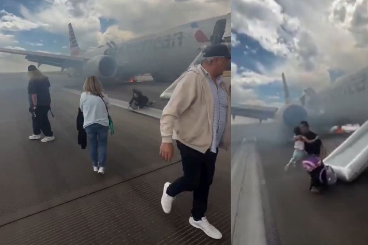 Avión de American Airlines se incendia en el Aeropuerto de Denver antes del despegue