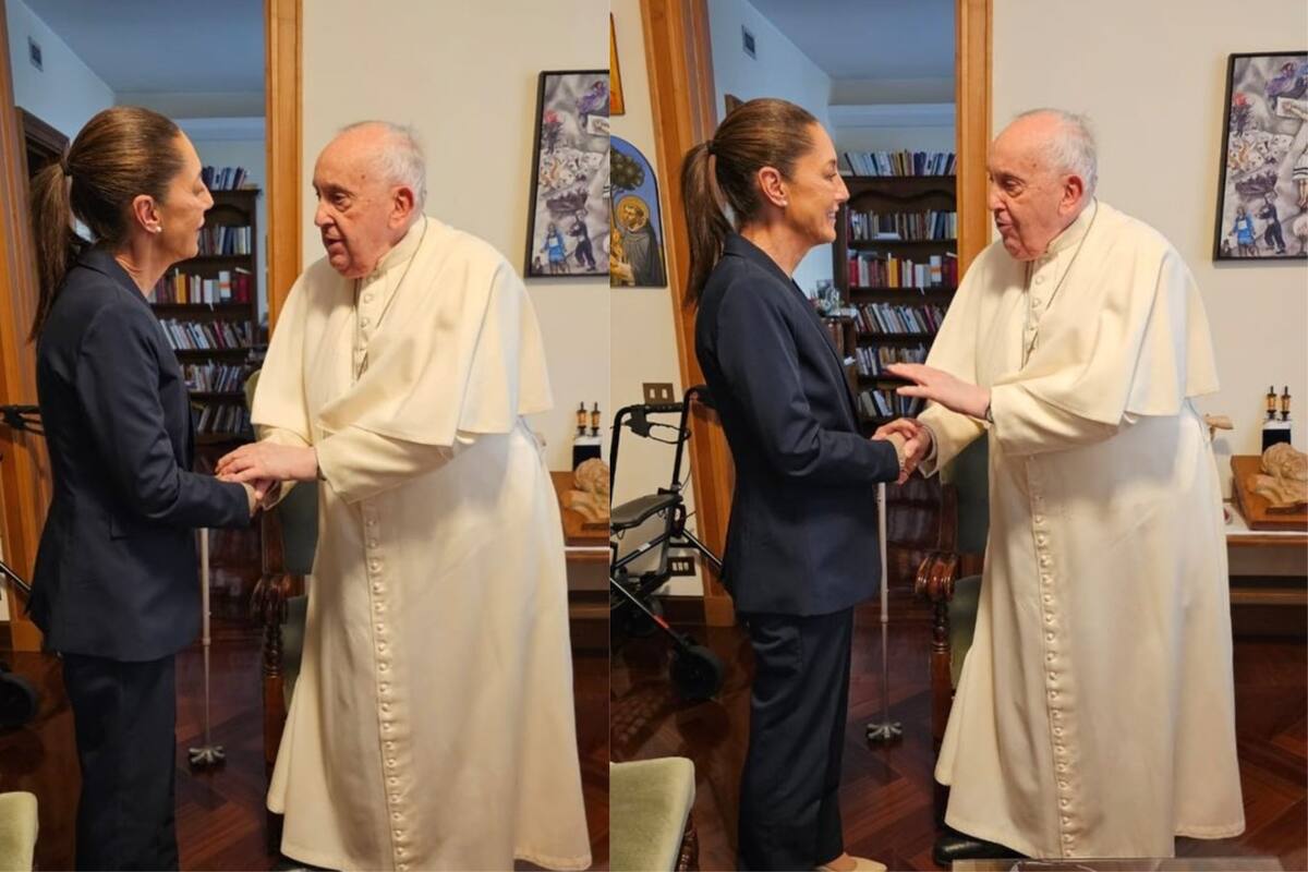 Claudia Sheinbaum difunde fotos de reunión con el Papa Francisco