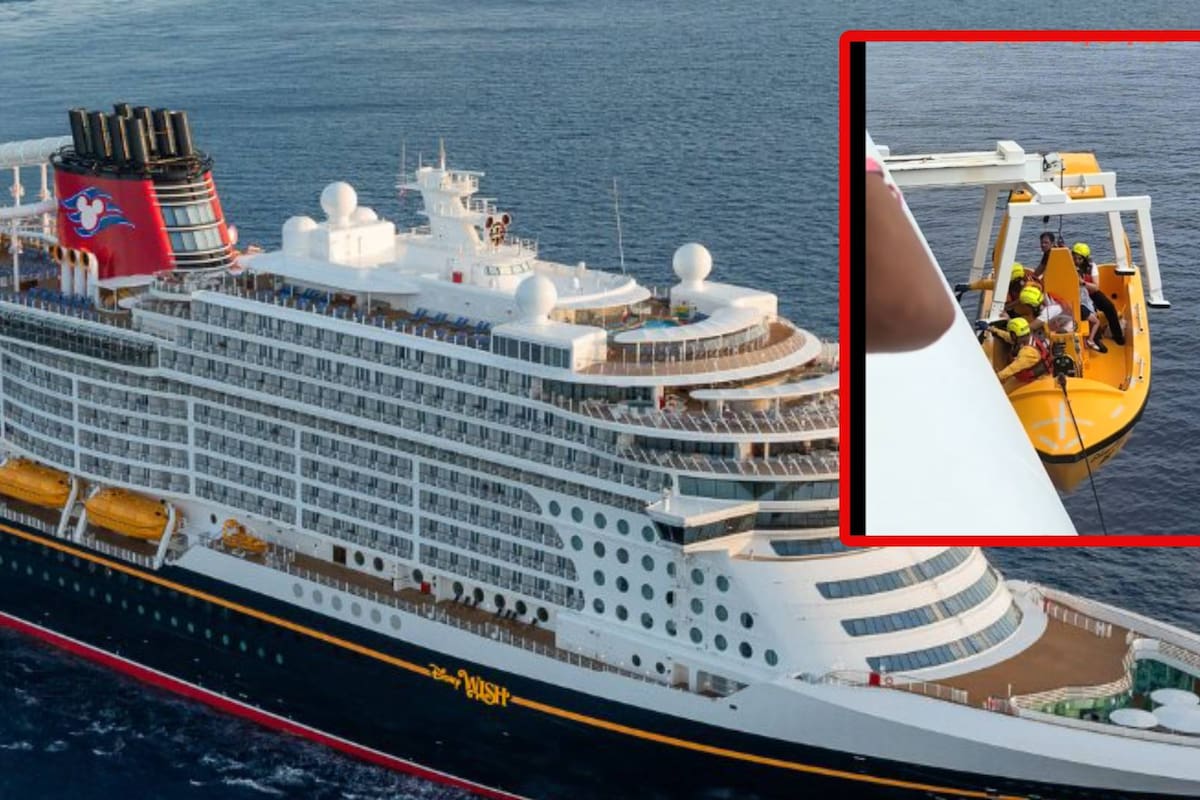 Niña cae al mar en un crucero de Disney y su padre salta a tiempo para salvarle la vida