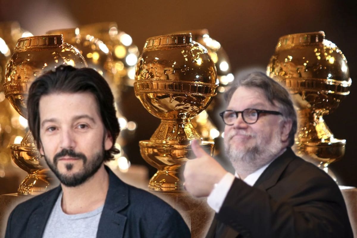 Guillermo del Toro y Diego Luna en los Golden Globes; los únicos dos mexicanos nominados de la noche