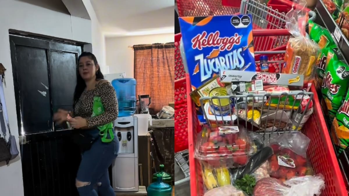 “Así me alcanza”: Hermosillense se vuelve viral por compartir su vida diaria y su despensa con salario de maquila