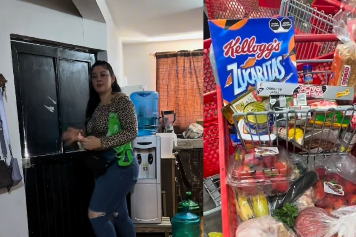 “Así me alcanza”: Hermosillense se vuelve viral por compartir su vida diaria y su despensa con salario de maquila