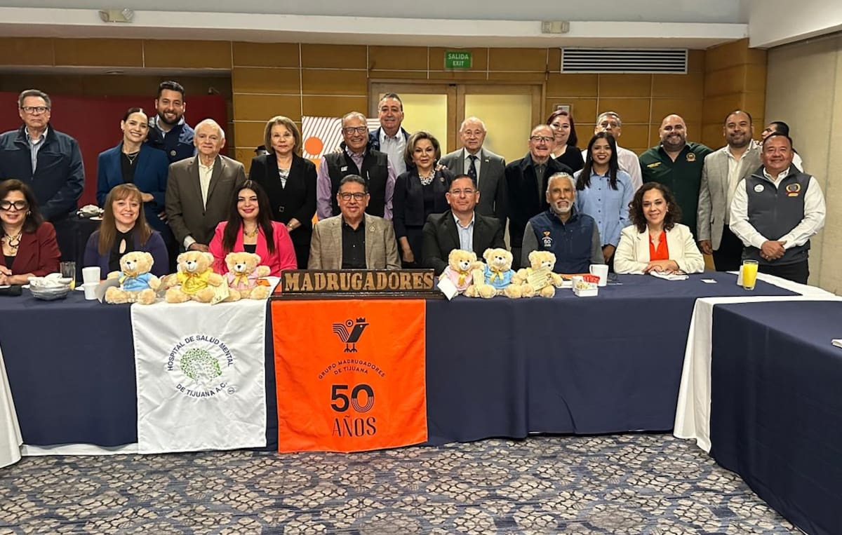 Ante el Grupo de Madrugadores de Tijuana, el Hospital de Salud Mental de Tijuana, habló sobre el trabajo que realiza en apoyo a quienes padecen un trastorno mental.