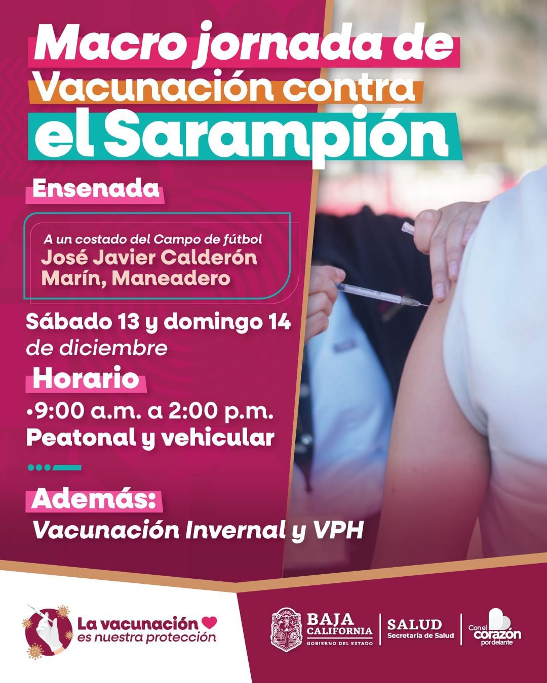 La gobernadora Marina del Pilar llamó a las familias de Tijuana a acudir este 13 y 14 de diciembre para mantener seguro al Estado y evitar la dispersión comunitaria. Foto: Cortesia