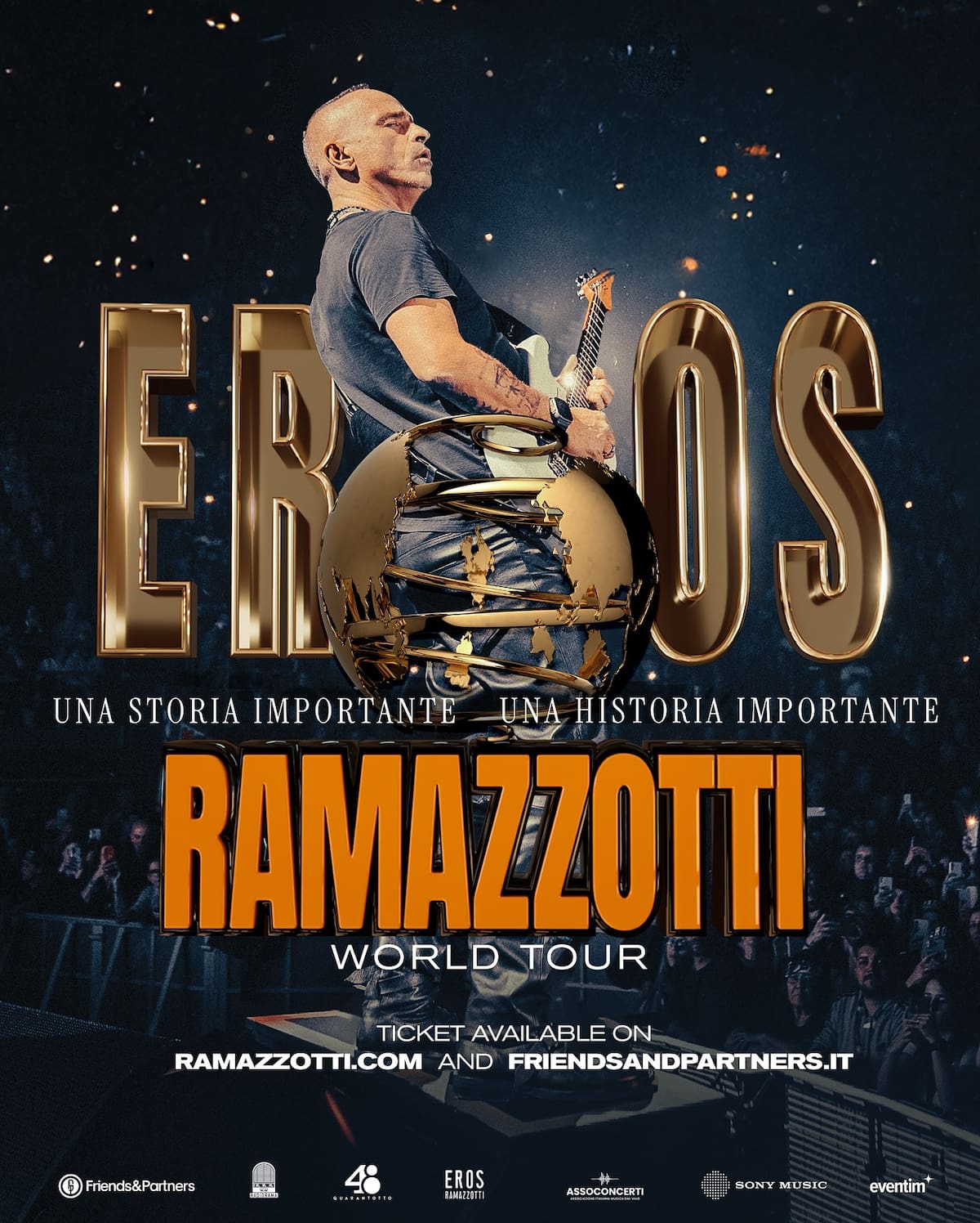 Eros Ramazzotti anuncia gira mundial / Instagram @ramazzotti_eros