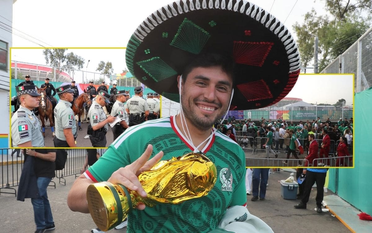 Aficionados comienzan a llegar al Estadio Ciudad de México para inauguración del Mundial 2026. | Crédito: EFE