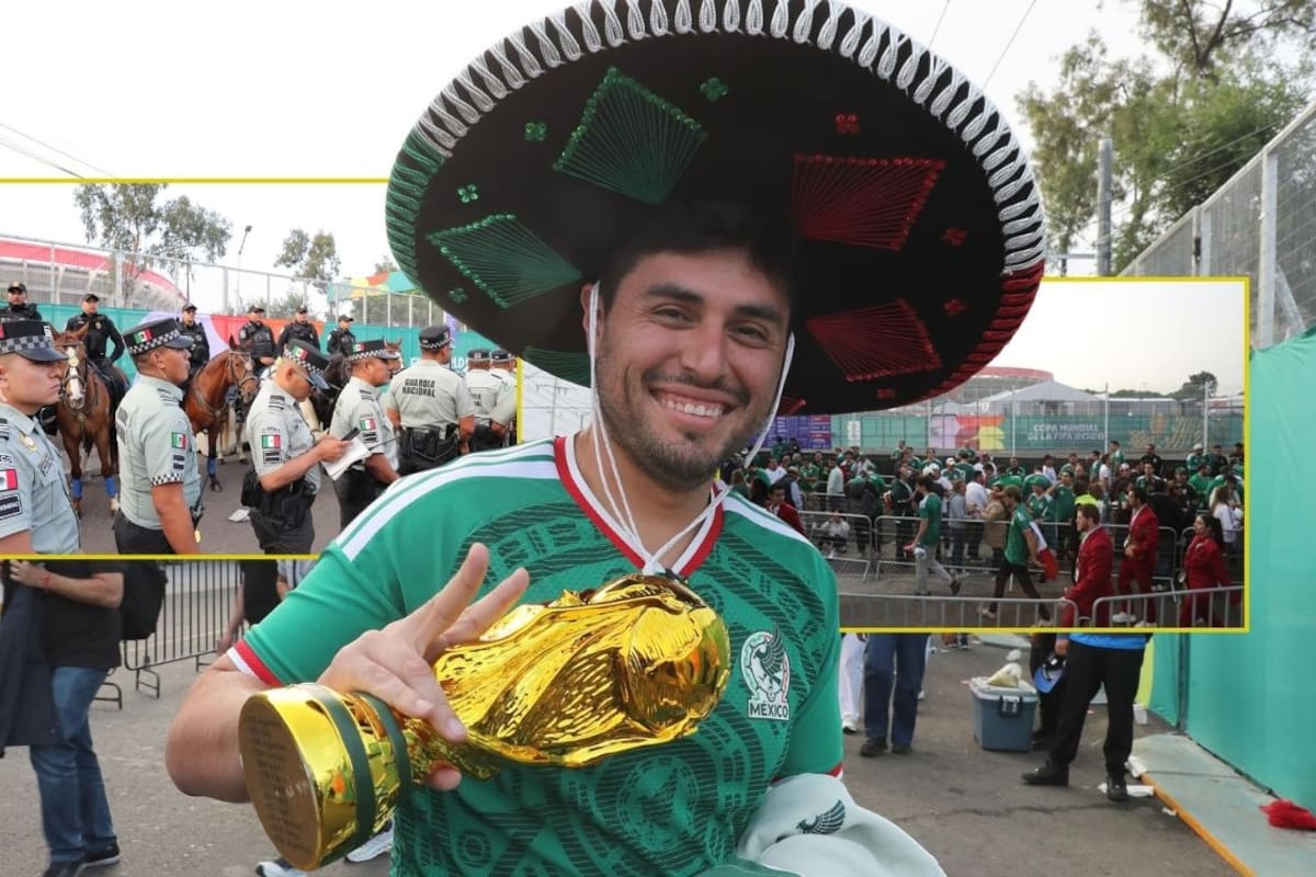 Aficionados madrugaron para ingresar al Estadio Ciudad de México para la inauguración del Mundial 2026