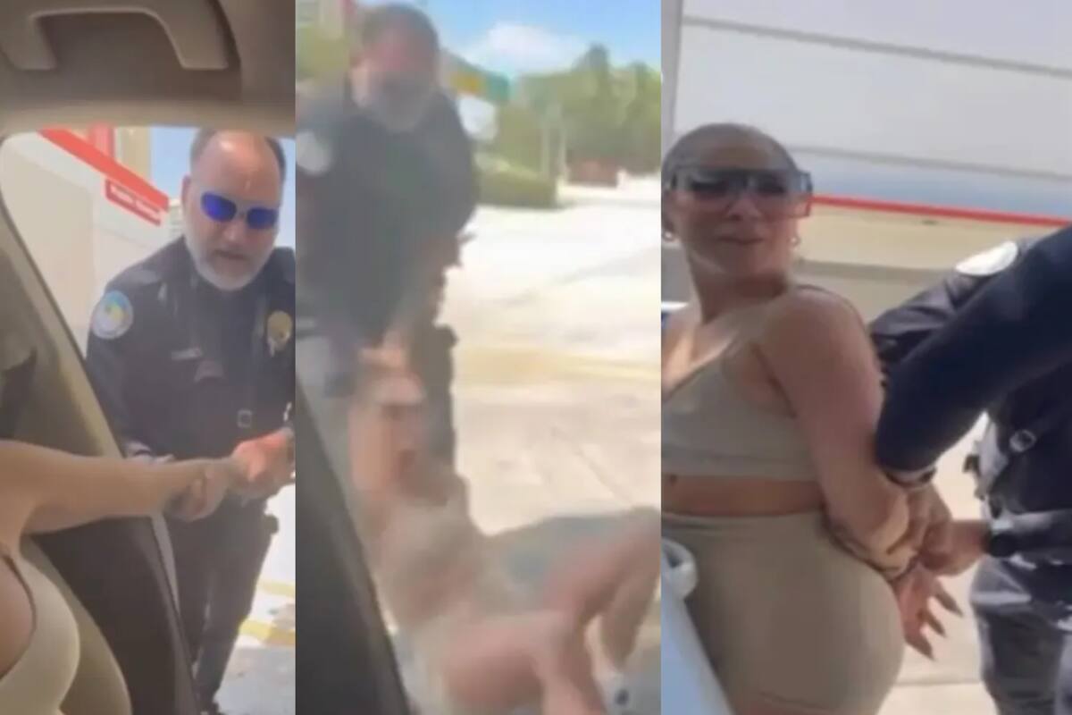 VIDEO: Arrestan por la fuerza a cantante latina en Florida por circular con placas ‘diplomáticas’ falsas