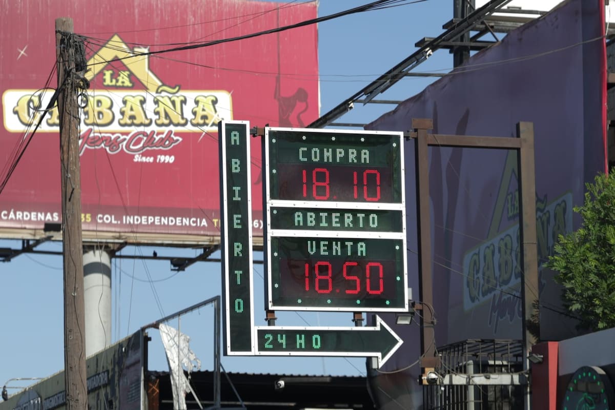Dólar en Mexicali se vende en 18.50 pesos en casas de cambio