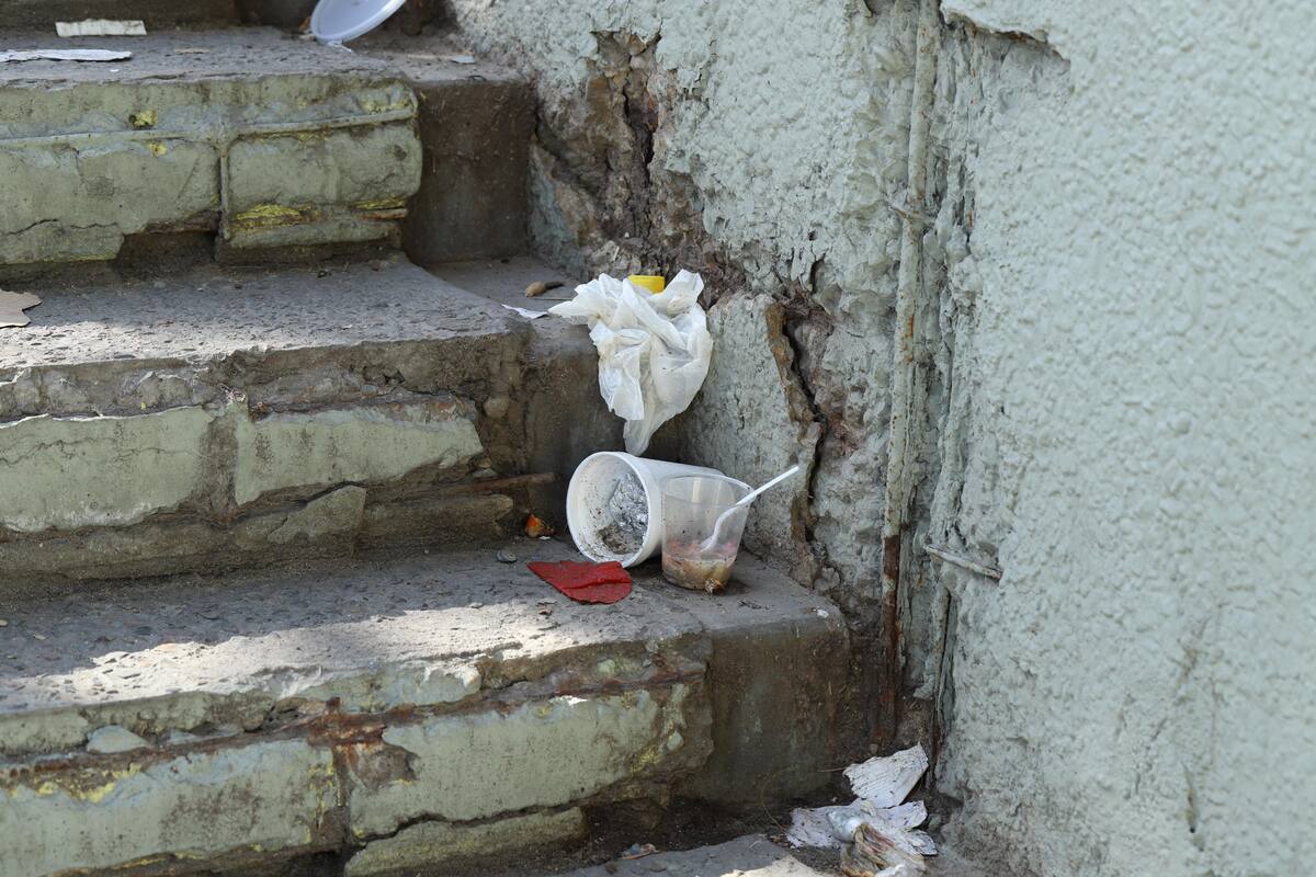 Basura, excremento y orina es lo que se encuentra y se acumula en los puentes peatonales de la canalización del Río Tijuana. Las personas en situación de calle utilizan estas infraestructuras como baño y lugar para dormir y los asaltos a mano armada son frecuentes debido a la poca seguridad pública. Los puentes peatonales que visité fueron el del Chaparral y el del Hospital General.