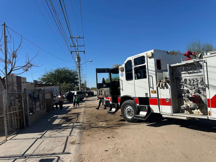 Persona resulta con quemaduras tras incendio
