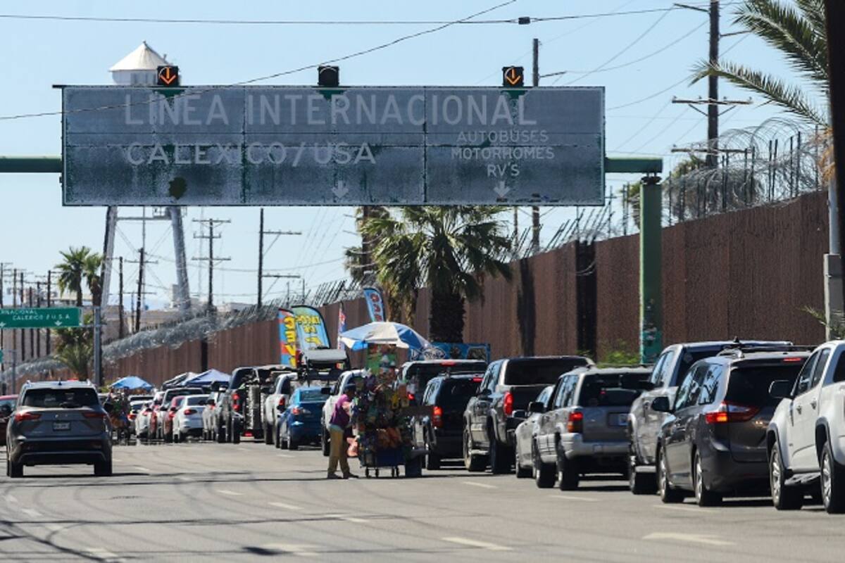 Tiempo de espera en garita en Mexicali