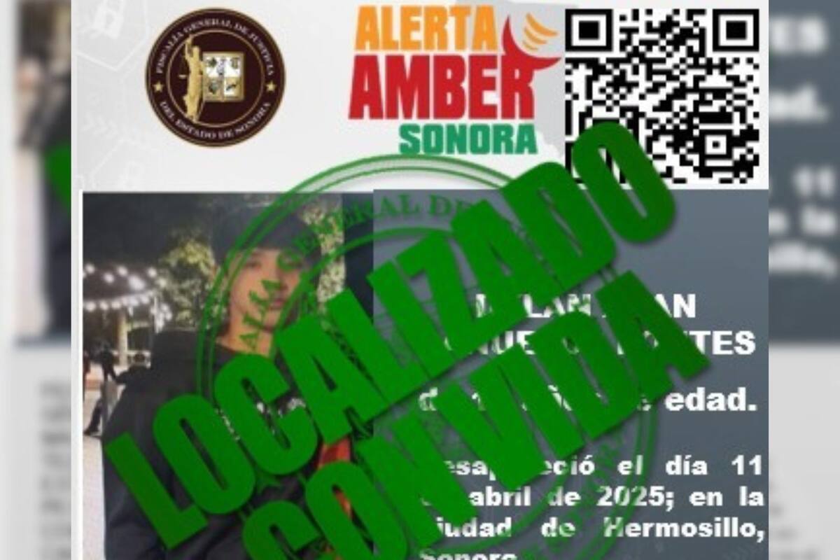 Hallan sano y salvo a menor reportado como desaparecido