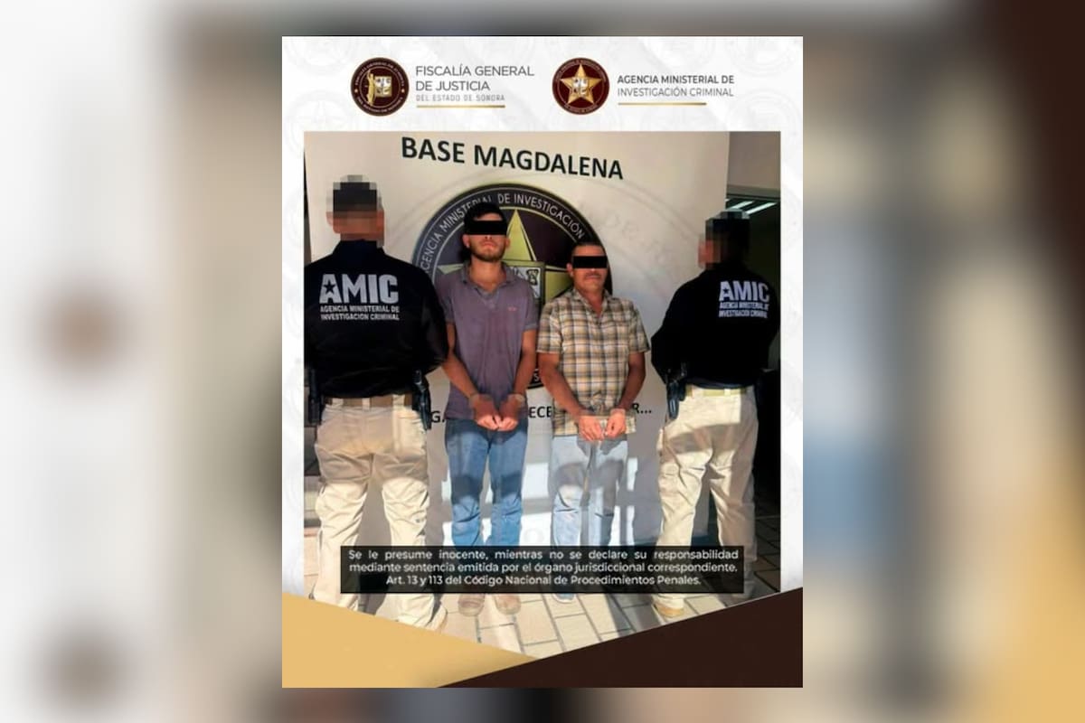 AMIC captura a 2 hombres con orden de aprehensión por tentativa de homicidio en Cucurpe