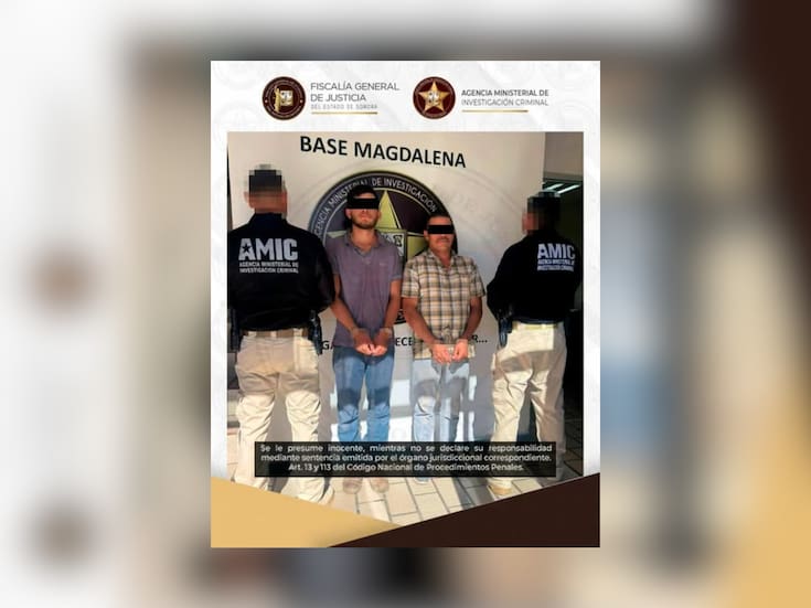 AMIC captura a 2 hombres con orden de aprehensión por tentativa de homicidio en Cucurpe