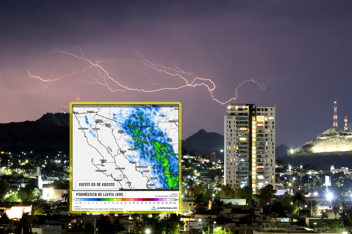Lluvias en Sonora: Municipios donde podría llover este jueves