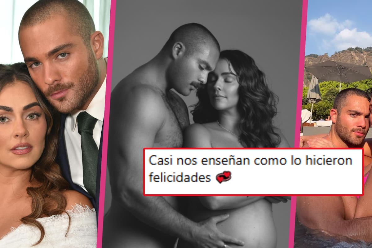 Claudia Martín y Carlos Said generan críticas por posar desnudos para anunciar su embarazo