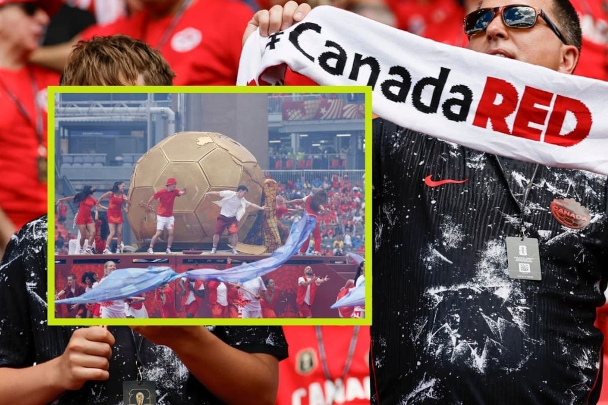 VIDEO: Inflable de la Copa del Mundo en Inauguración del Mundial en Canadá falla en vivo
