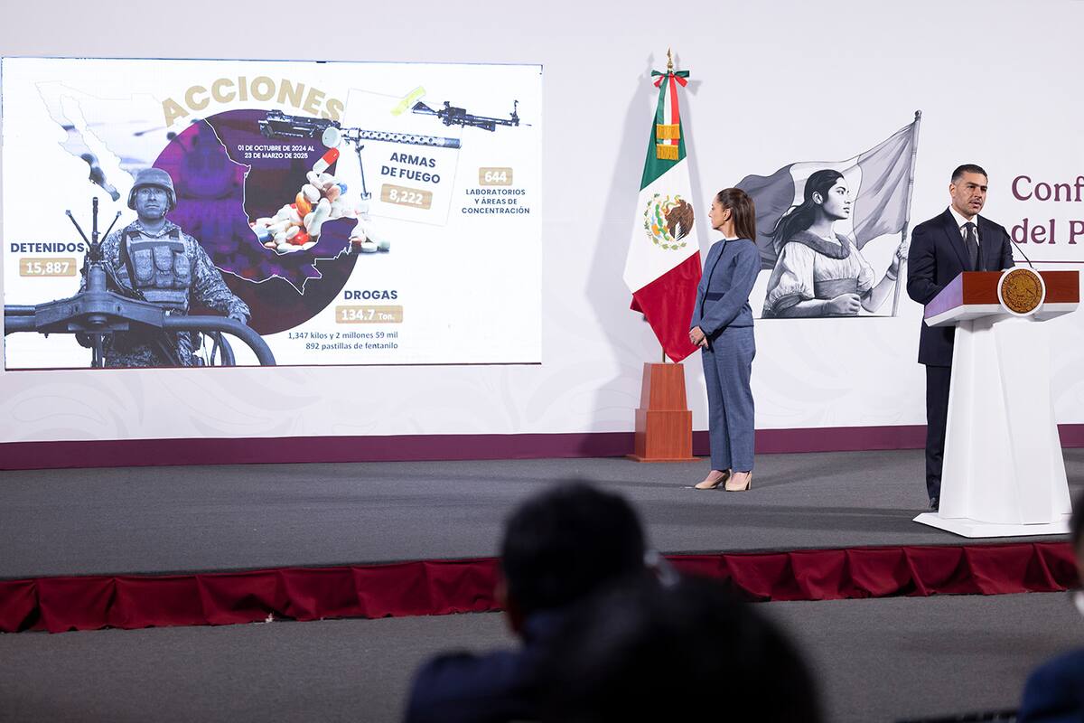 Cuauhtémoc, Ciudad de México. 25 de marzo 2025. Omar García Harfuch, secretario de Seguridad y Protección Ciudadana.