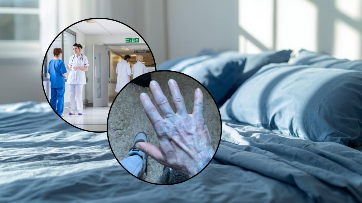 Hombre termina en el hospital tras despertar completamente azul; la causa estaba en sus sábanas