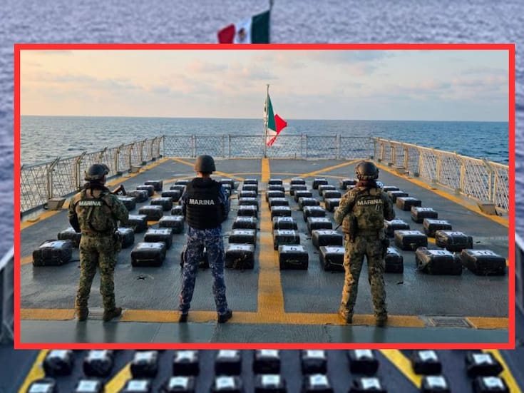 Tras decomiso de 80 bultos con droga en Acapulco, Harfuch informó que van 60 toneladas de cocaína aseguradas en mares mexicanos en esta administración