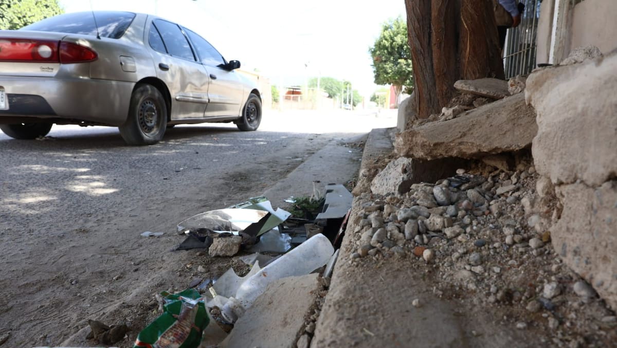 Así se encuentra el lugar en la colonia Solidaridad donde dos menores fueron atropellados; vecinos señalan que en la zona es constante el exceso de velocidad. FOTO: TEODORO BORBÓN