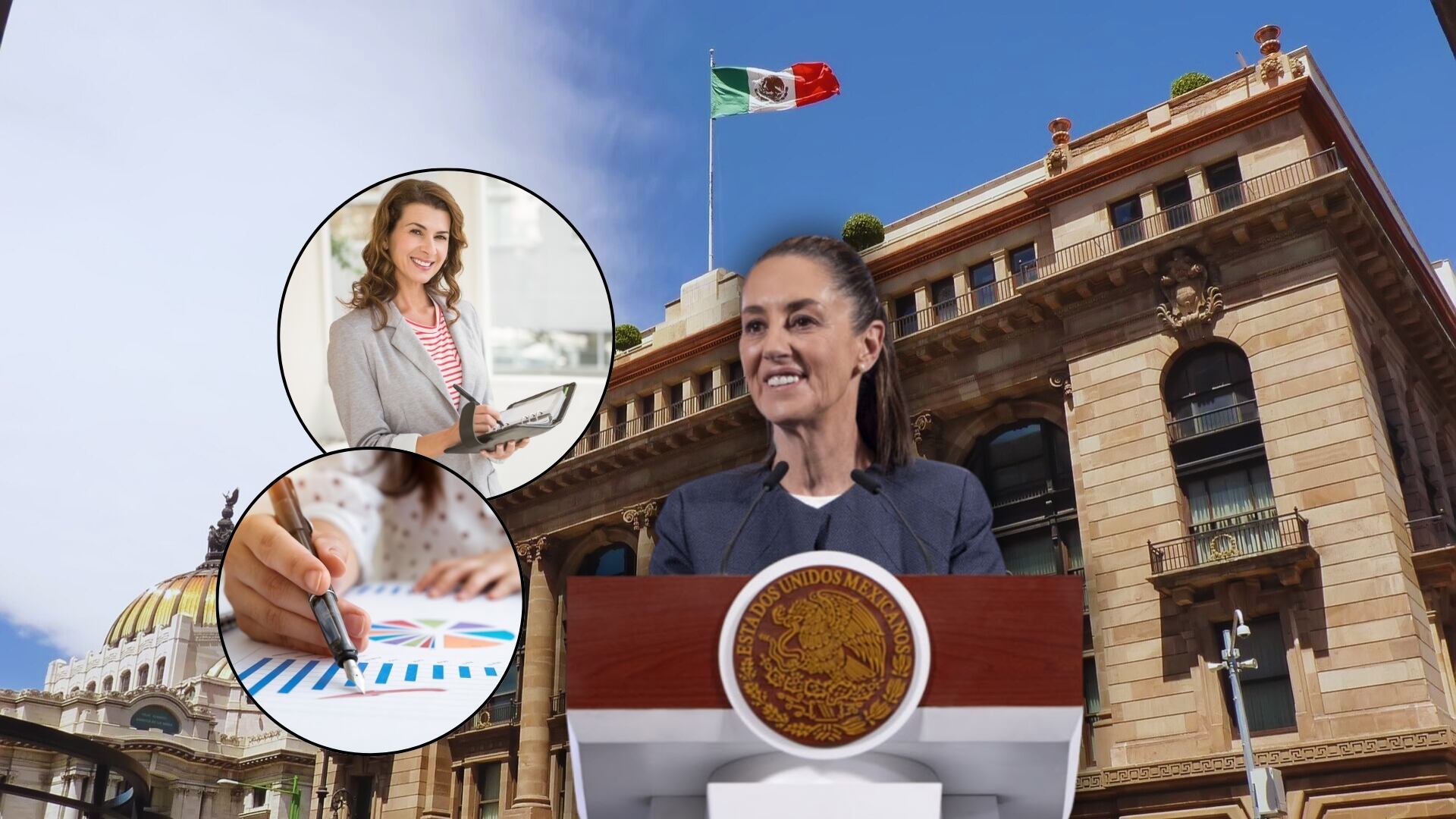 Claudia Sheinbaum pide a bancos bajar tasas de interés para apoyar a pymes. Foto: Especial
