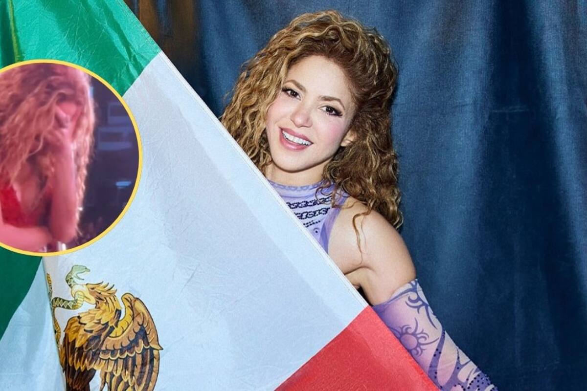 Shakira rompe en llanto al recibir ovación tras interpretar “Antología” en el Estadio GNP Seguros