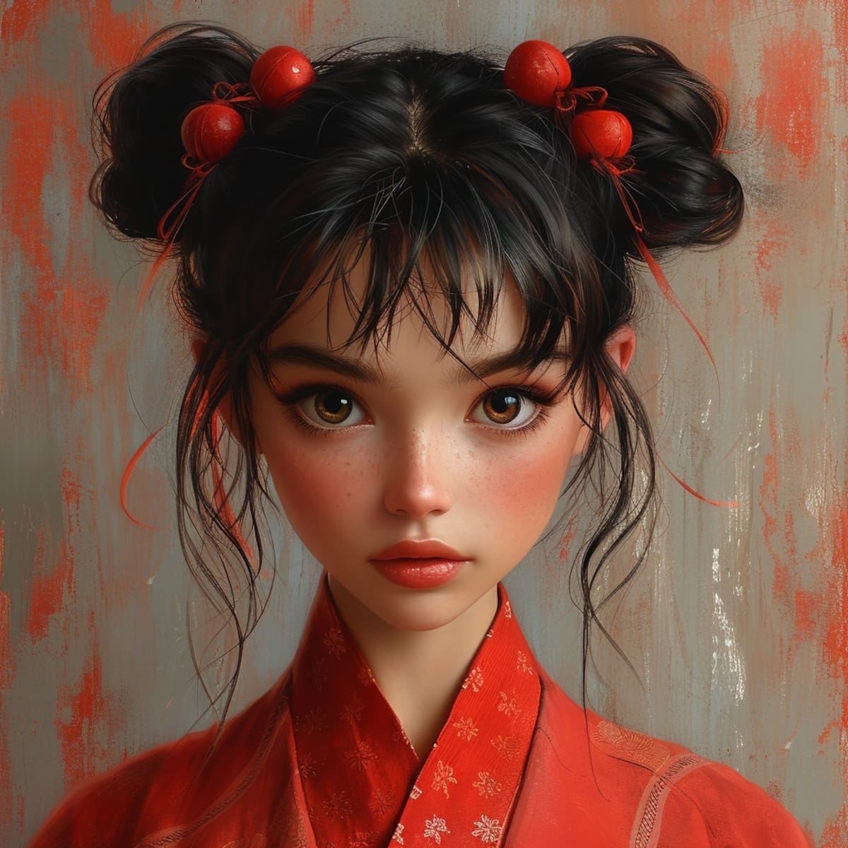 La visión de la inteligencia artificial nos regala a Pucca, la niña pegajosa y encantadora de Corea del Sur. ¡Una recreación impresionante!