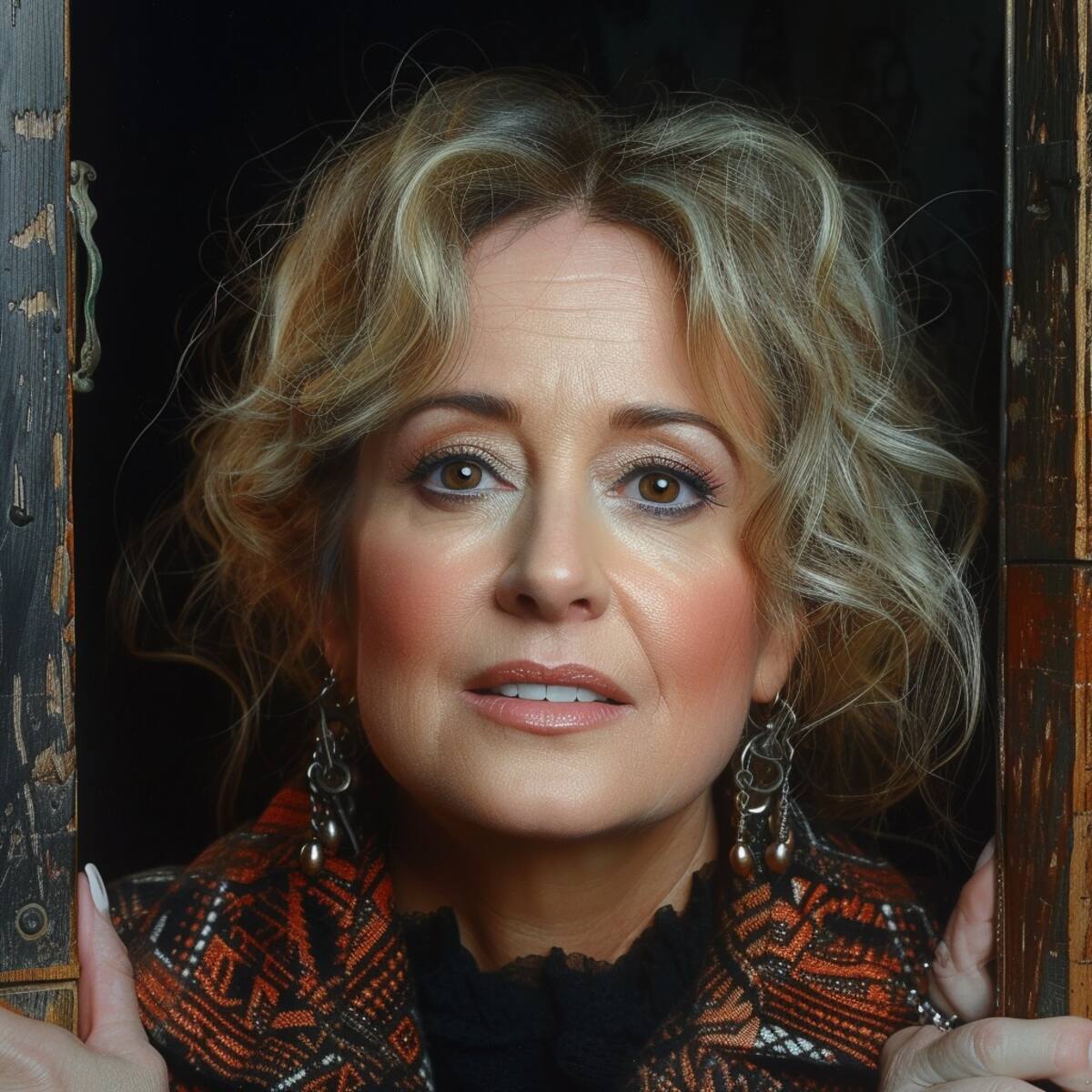 Elegancia eterna: La visión de Midjourney muestra a Andrea Legarreta en su septuagésimo aniversario, destacando una sobriedad y belleza que resisten al paso de los años.
