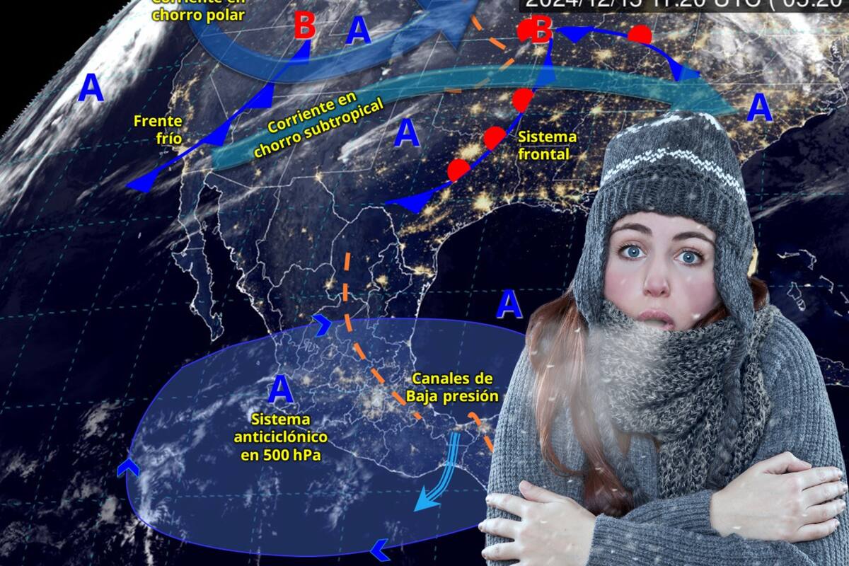 Nuevo frente frío llega al Noroeste de México: heladas de 0 °C amenazan varias regiones