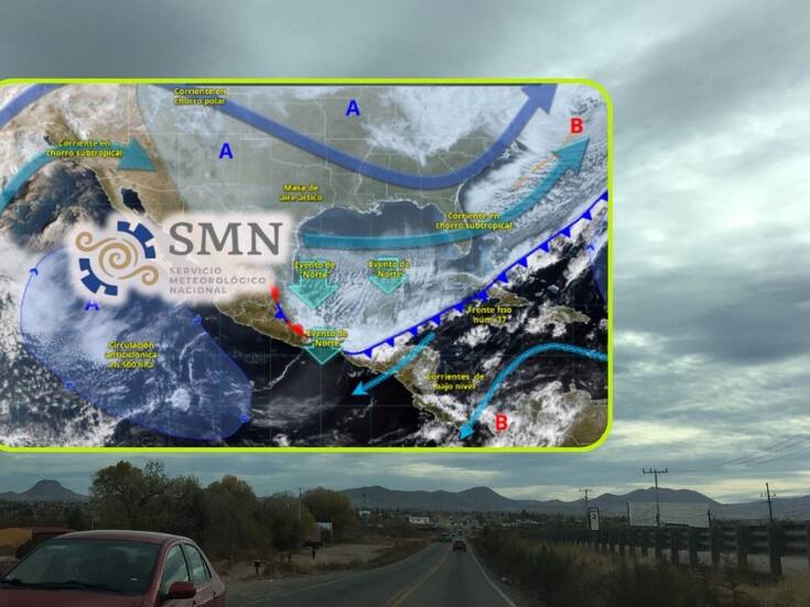 Gran masa de aire polar junto al Frente Frío 37 “congelarán” estas ciudades martes y miércoles; SMN advierte por heladas de hasta -10 °C, vientos fuertes de 100 km/h, aunque habrá calor de 45°C al Norte