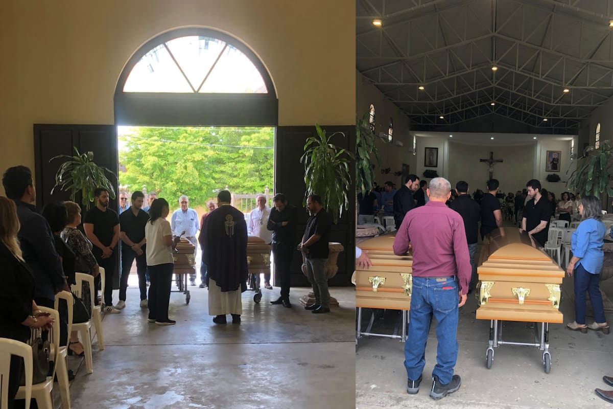 Dan último adiós a padre e hijo fallecidos tras presunta aplicación de suero vitaminado en clínica de Hermosillo