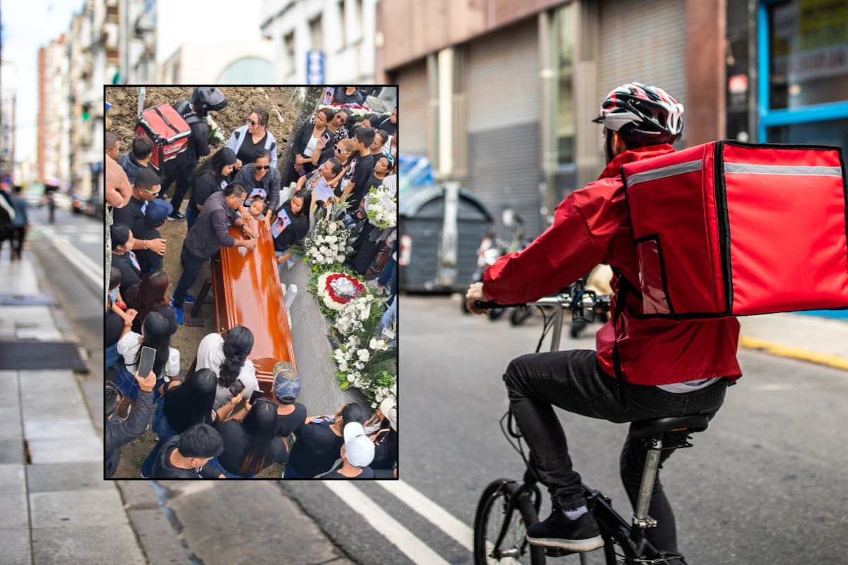 Video: Repartidor de flores cae en la fosa en pleno funeral