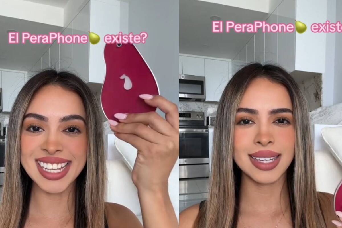 “Cumplí mi sueño de la infancia”: Tiktoker se viraliza por tener un “PeraPhone”