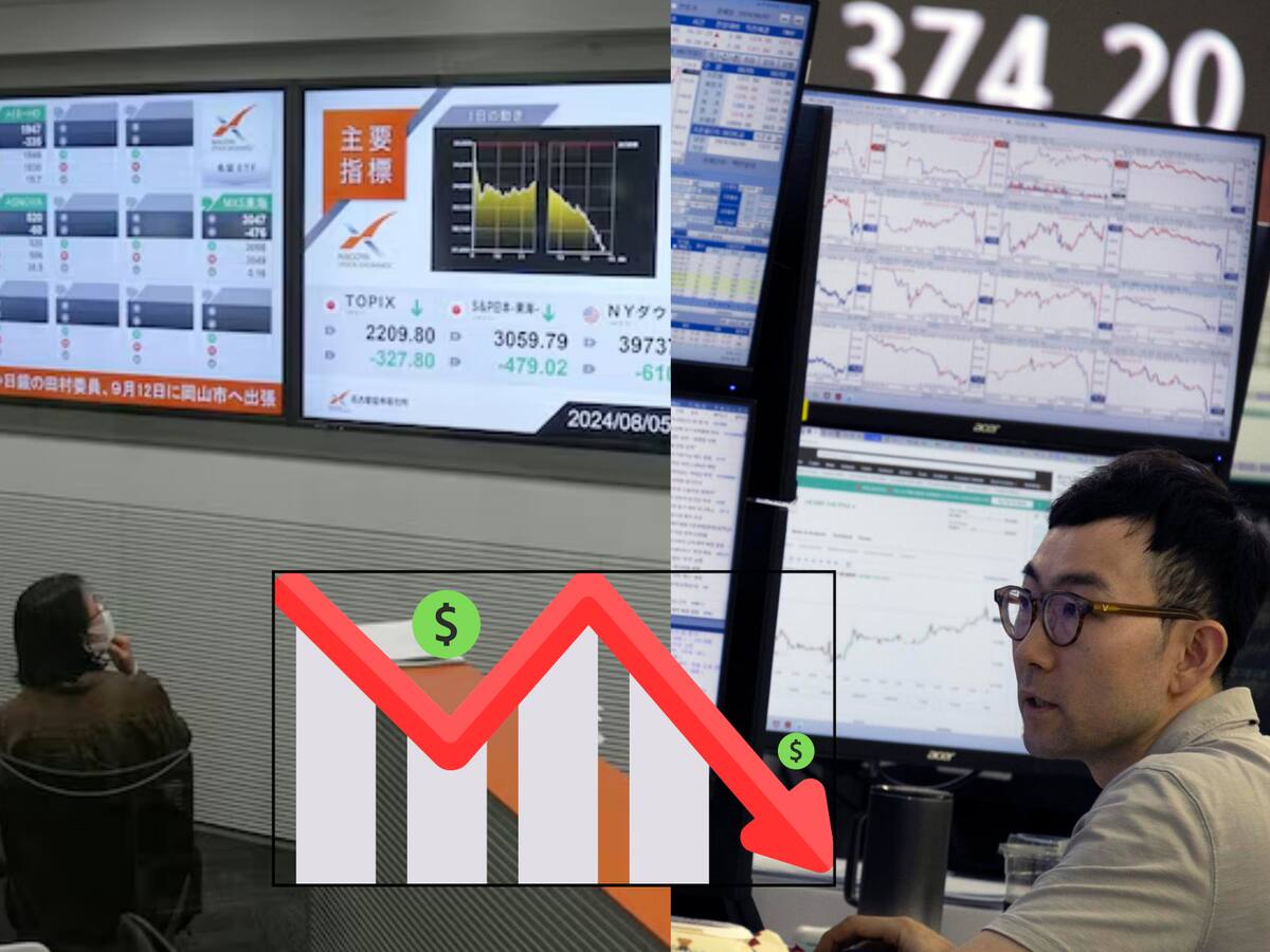 El lunes 5 de agosto del 2024 se vivió una fuerte crisis económica que impactó principalmente a los mercados de EU, Europa y Asia. | Crédito: EFE y Reuters