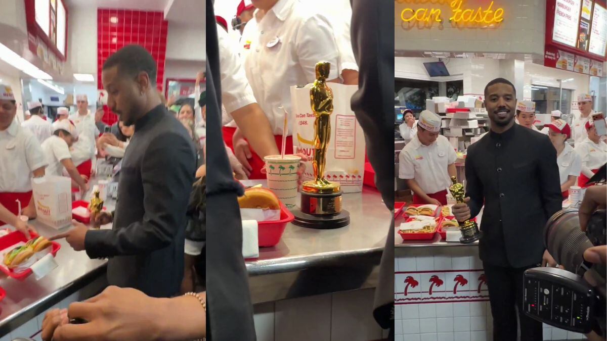 Festejó su primer Oscar con una hamburguesa.