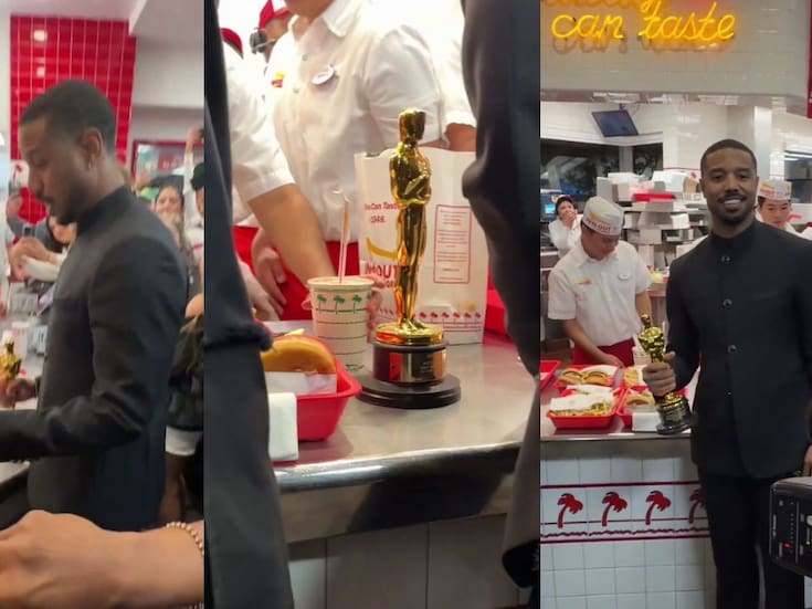 Michael B. Jordan celebra su primer Oscar en In-N-Out y el momento se vuelve viral