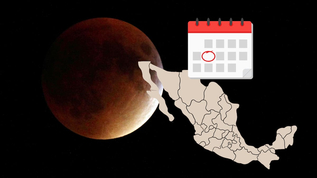 Eclipse lunar del 27 de agosto: horarios y estados de México donde será visible