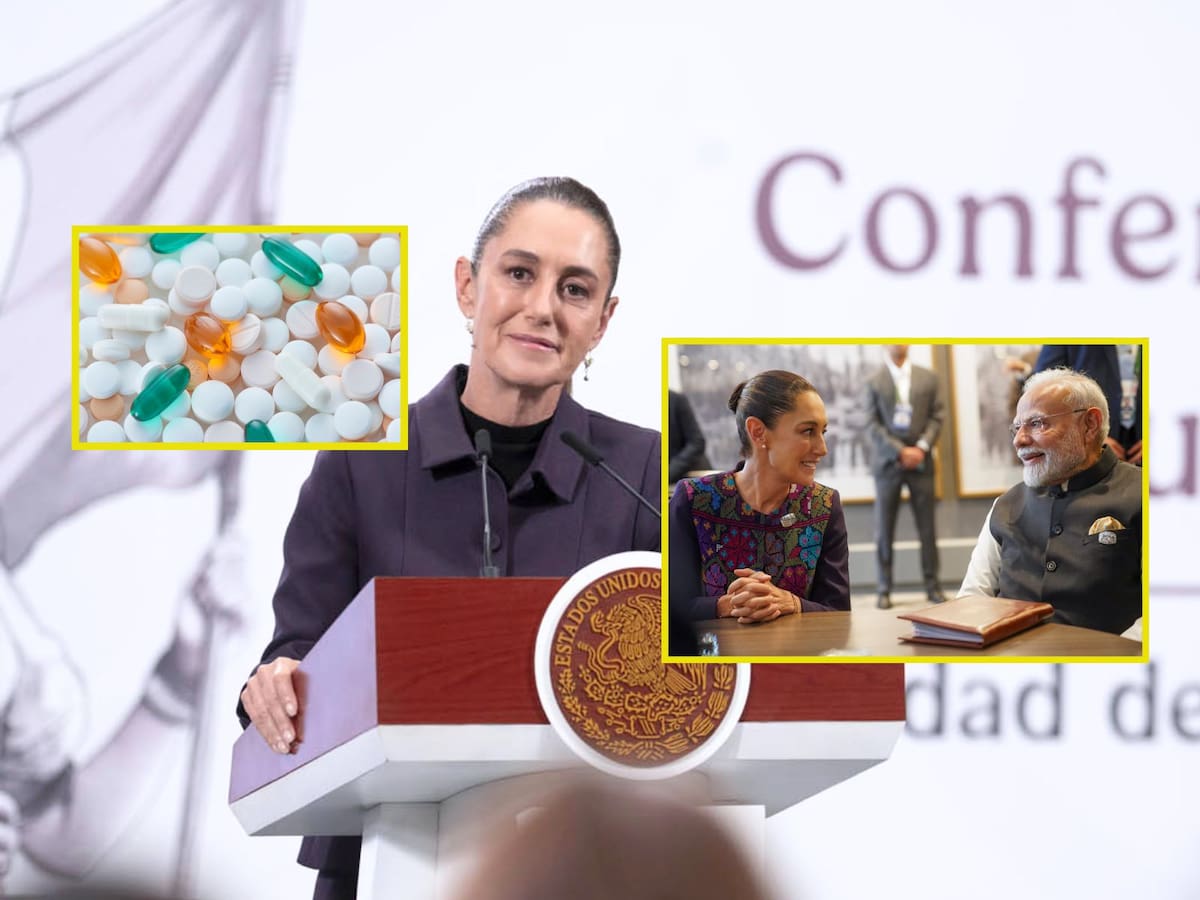 Por qué México importa medicinas de India y no las produce: Sheinbaum lo explica. | Crédito: Presidencia/Banco digital GH