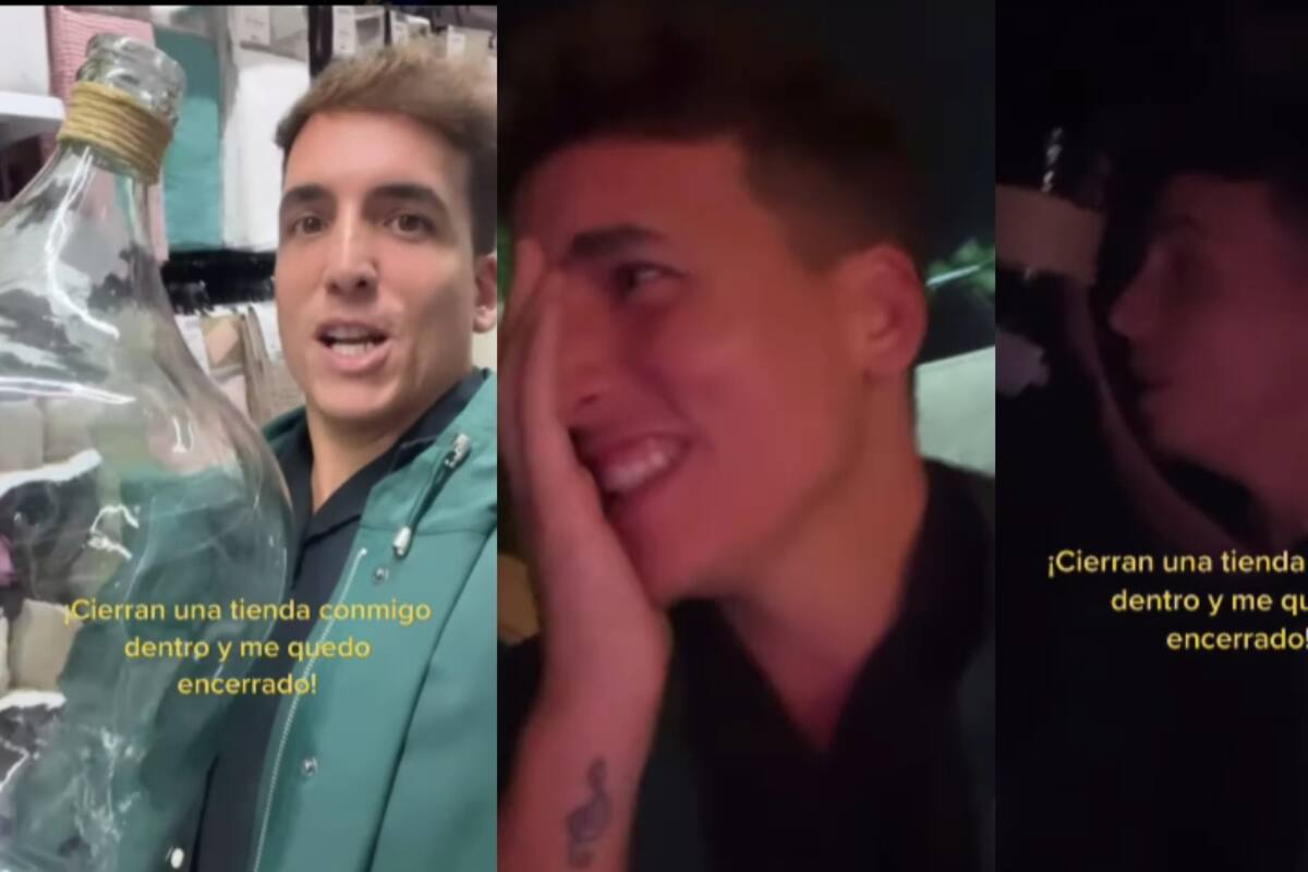 Hombre graba el momento en que lo encierran por error dentro de una tienda al cerrar