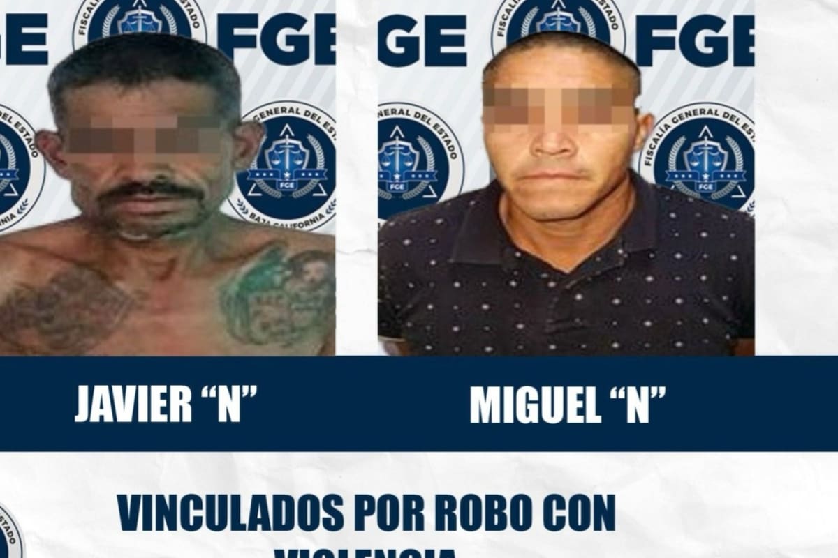 Los arrestan tras asaltos en Mexicali; uno amenazó de muerte y otro usó una navaja
